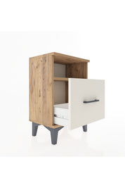 Arges Komodin Tek Raflı 2 Çekmeceli 44x30x64 - S07M010V7A