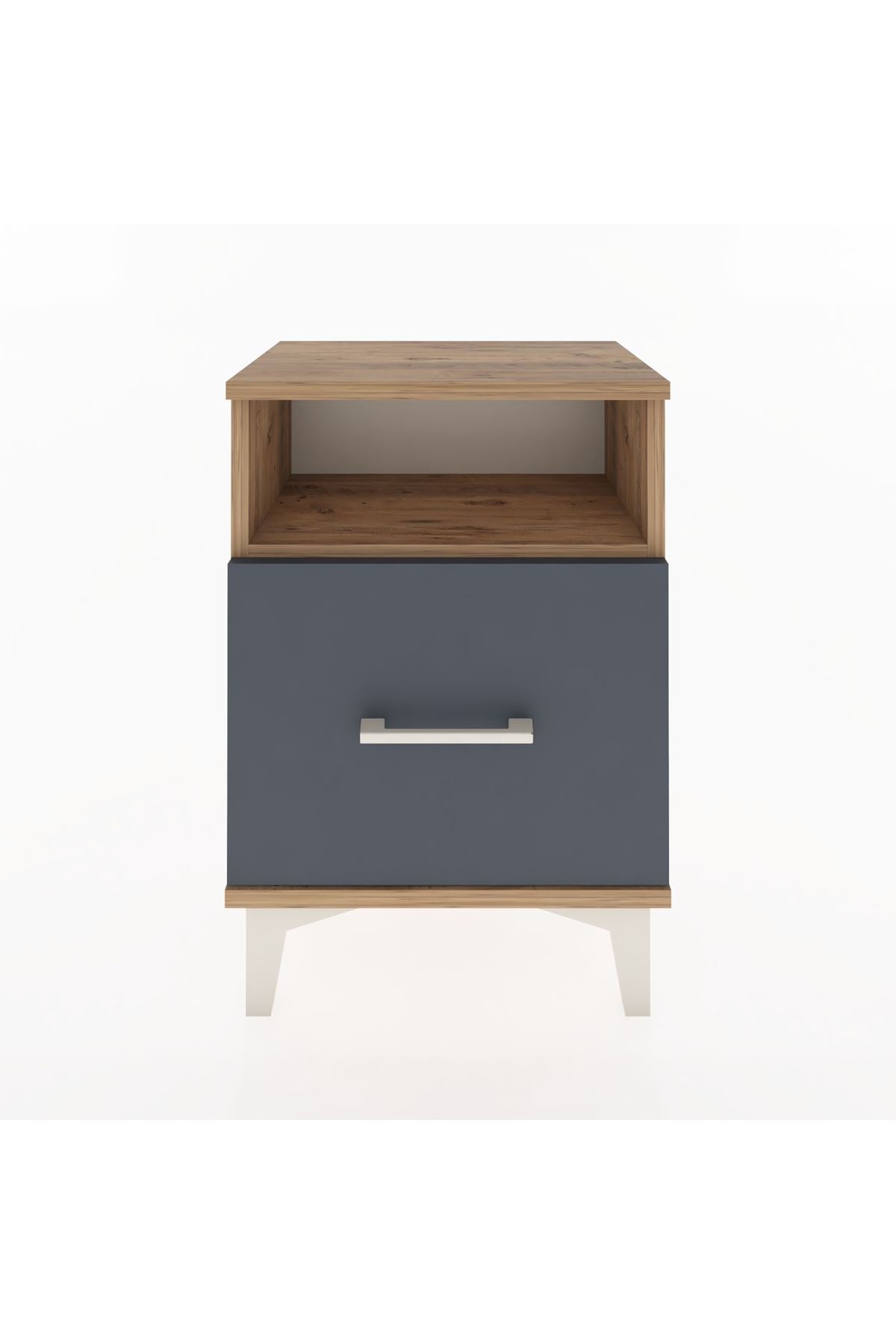 Arges Komodin Tek Raflı 2 Çekmeceli 44x30x64 - S07M010V8A
