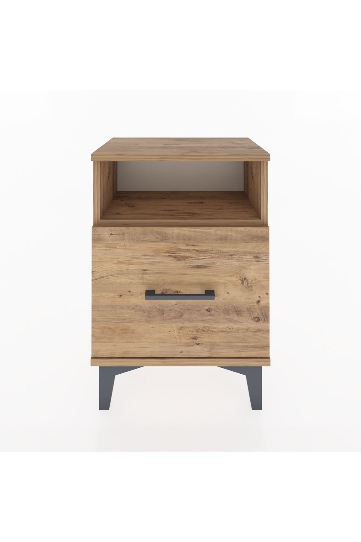 Arges Komodin Tek Raflı 2 Çekmeceli 44x30x64 - S07M010V9A