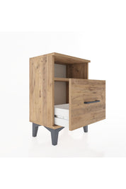 Arges Komodin Tek Raflı 2 Çekmeceli 44x30x64 - S07M010V9A