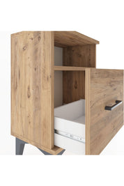 Arges Komodin Tek Raflı 2 Çekmeceli 44x30x64 - S07M010V9A