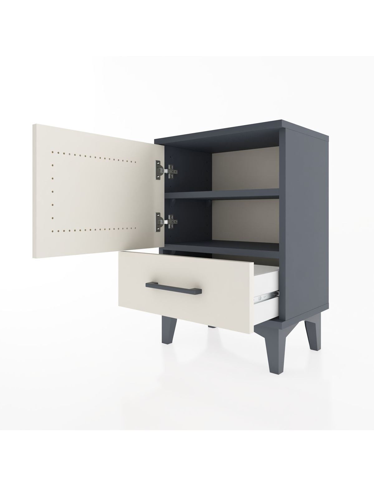 Arges Komodin 2 Raflı Tek Kapaklı 44x30x64 - S07M012V4A