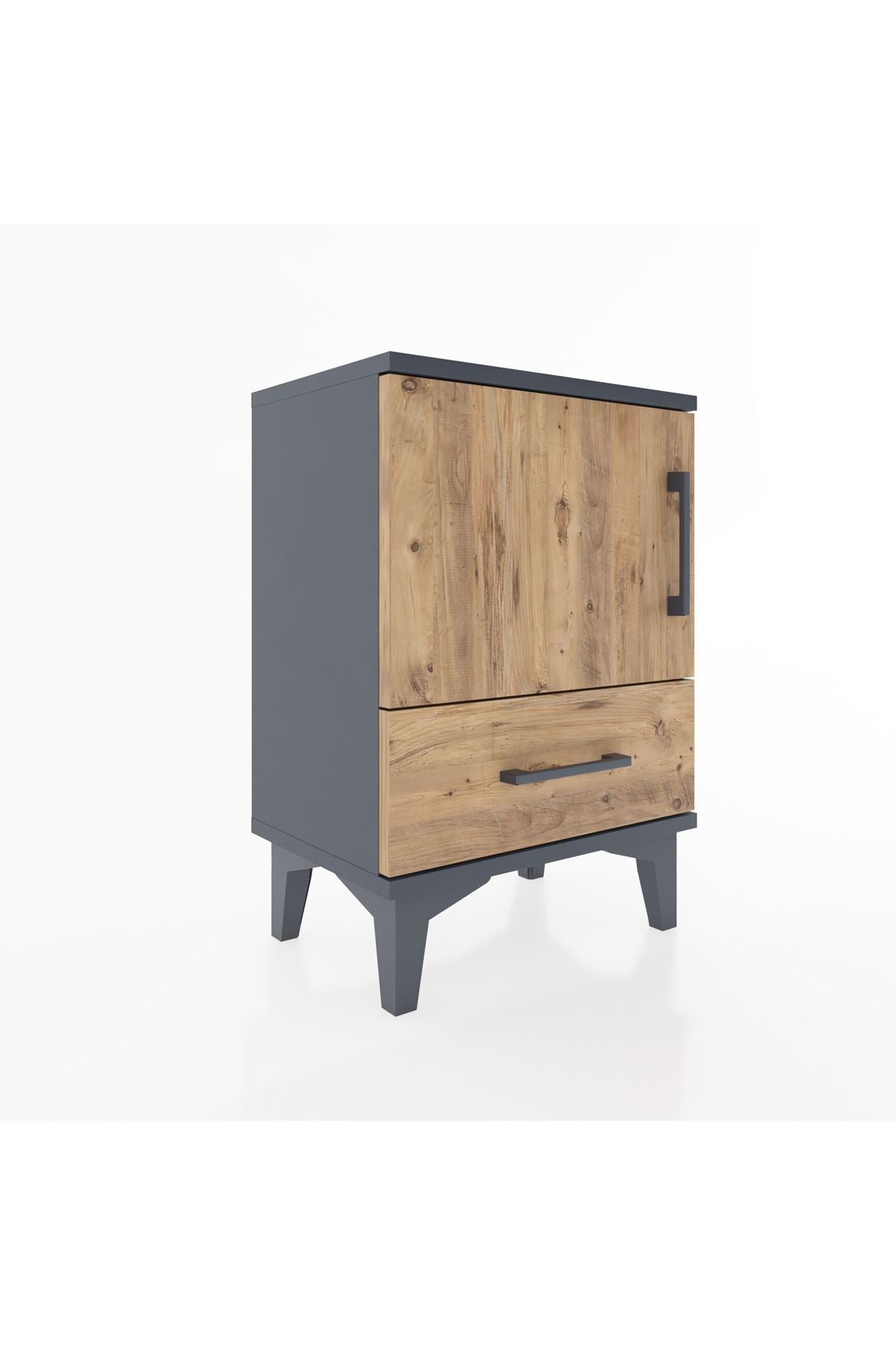 Arges Komodin 2 Raflı Tek Kapaklı 44x30x64 - S07M012V6A