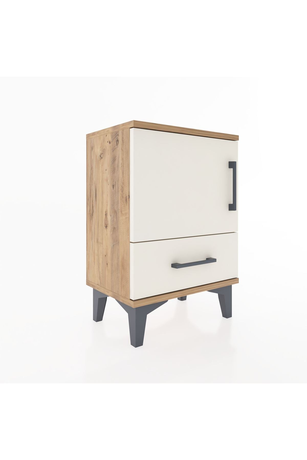 Arges Komodin 2 Raflı Tek Kapaklı 44x30x64 - S07M012V7A