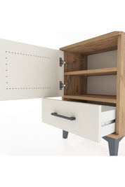Arges Komodin 2 Raflı Tek Kapaklı 44x30x64 - S07M012V7A