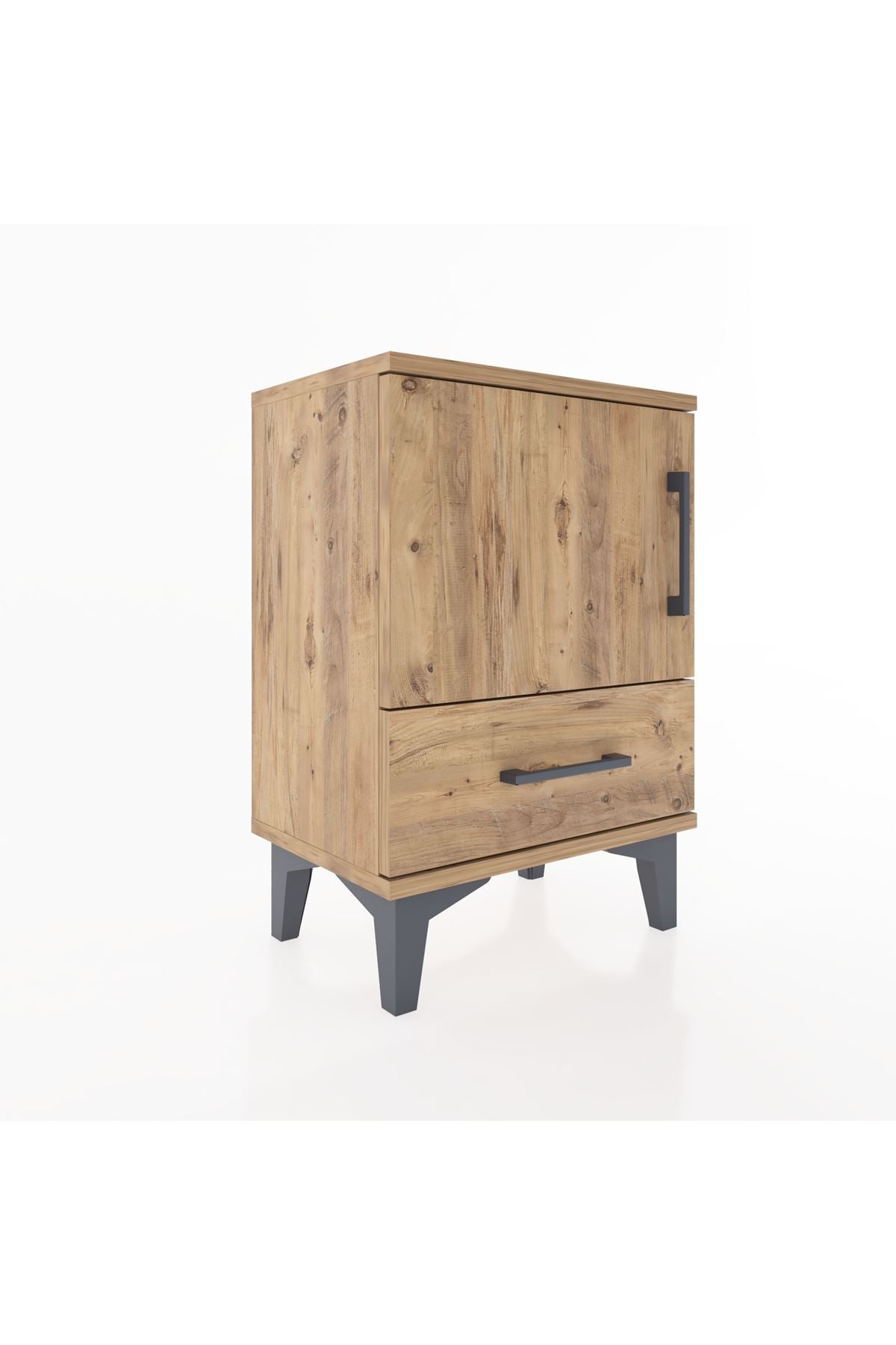 Arges Komodin 2 Raflı Tek Kapaklı 44x30x64 - S07M012V9A