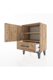Arges Komodin 2 Raflı Tek Kapaklı 44x30x64 - S07M012V9A