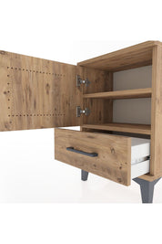 Arges Komodin 2 Raflı Tek Kapaklı 44x30x64 - S07M012V9A