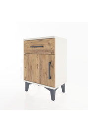 Arges Komodin Tek Raflı Tek Kapaklı 44x30x64 - S07M013V3A