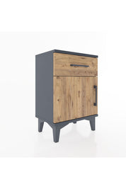 Arges Komodin Tek Raflı Tek Kapaklı 44x30x64 - S07M013V6A