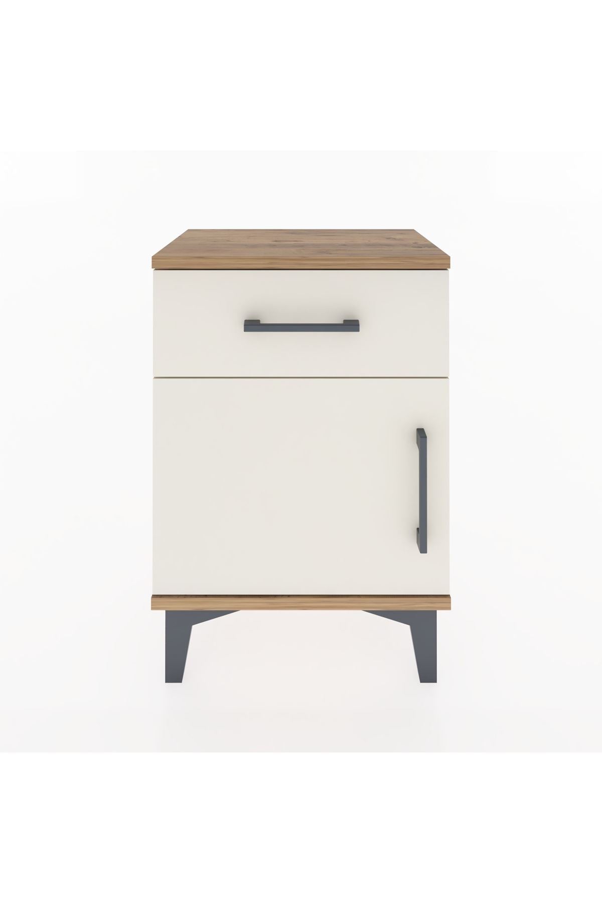Arges Komodin Tek Raflı Tek Kapaklı 44x30x64 - S07M013V7A