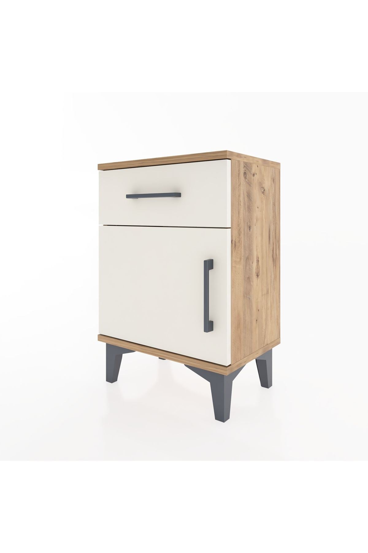 Arges Komodin Tek Raflı Tek Kapaklı 44x30x64 - S07M013V7A