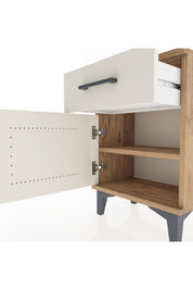 Arges Komodin Tek Raflı Tek Kapaklı 44x30x64 - S07M013V7A