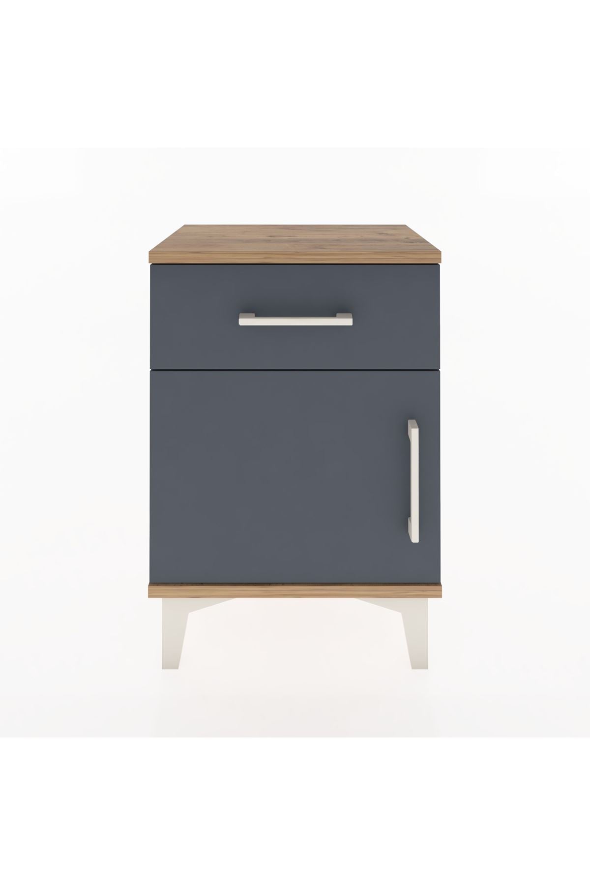 Arges Komodin Tek Raflı Tek Kapaklı 44x30x64 - S07M013V8A