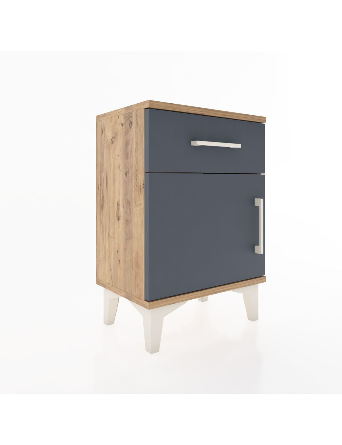 Arges Komodin Tek Raflı Tek Kapaklı 44x30x64 - S07M013V8A