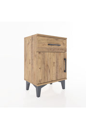 Arges Komodin Tek Raflı Tek Kapaklı 44x30x64 - S07M013V9A