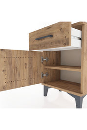 Arges Komodin Tek Raflı Tek Kapaklı 44x30x64 - S07M013V9A