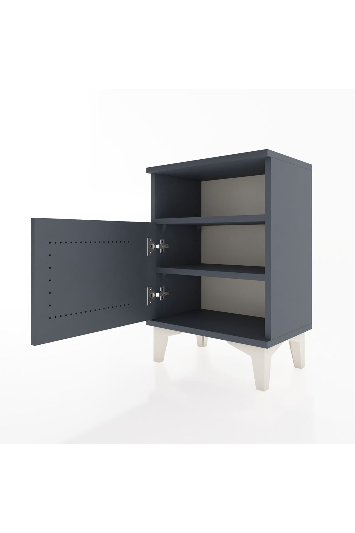 Arges Komodin 2 Raflı Tek Kapaklı 44x30x64 - S07M014V5A