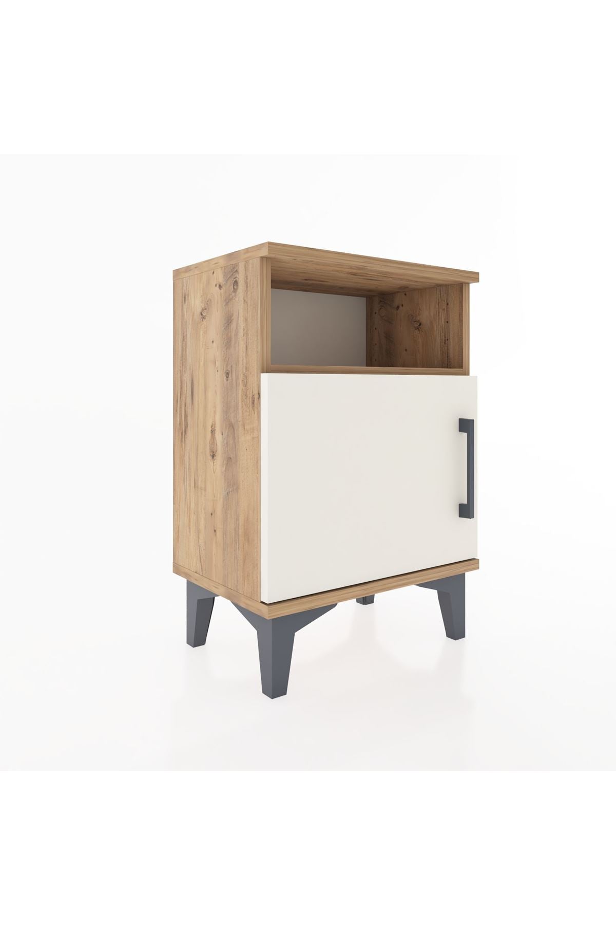 Arges Komodin 2 Raflı Tek Kapaklı 44x30x64 - S07M014V7A