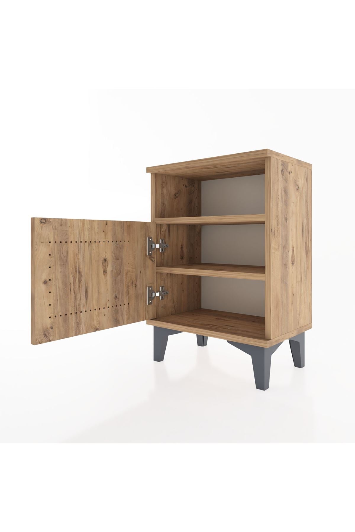 Arges Komodin 2 Raflı Tek Kapaklı 44x30x64 - S07M014V9A