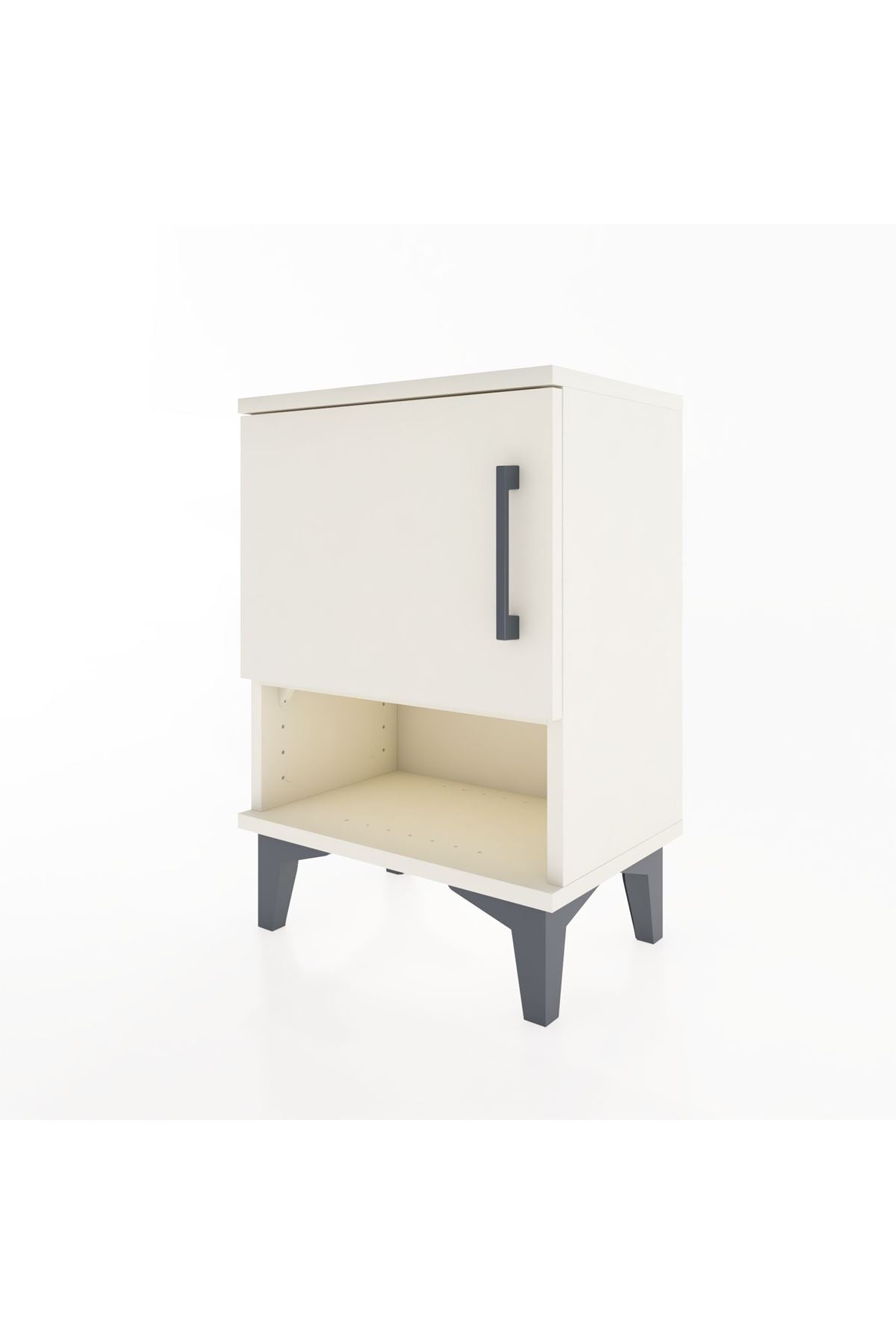Arges Komodin 2 Raflı Tek Kapaklı 44x30x64 - S07M015V1A