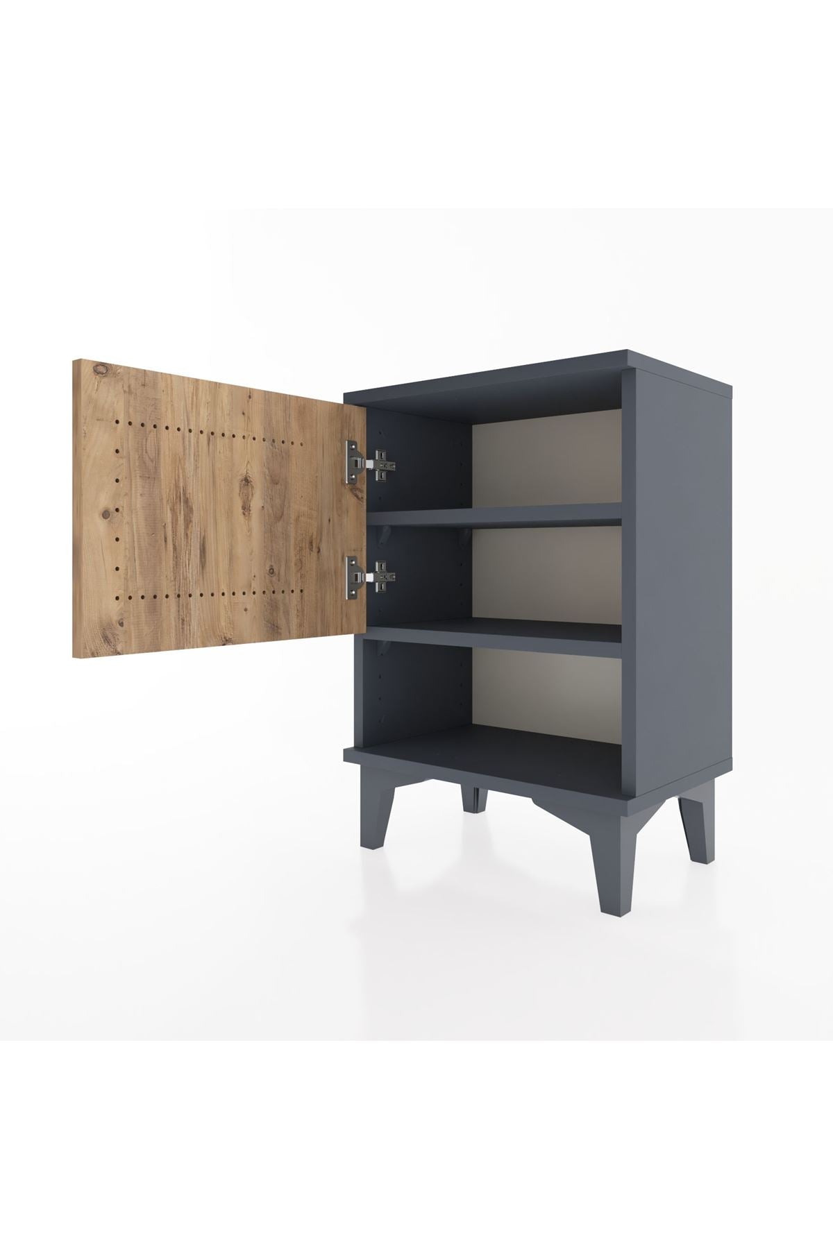 Arges Komodin 2 Raflı Tek Kapaklı 44x30x64 - S07M015V6A
