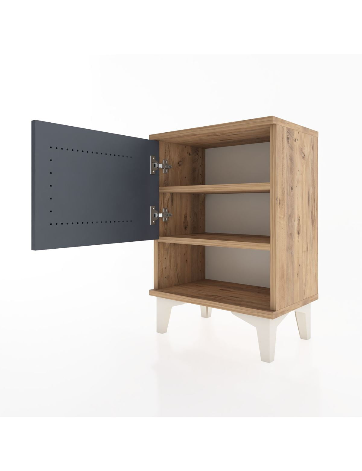 Arges Komodin 2 Raflı Tek Kapaklı 44x30x64 - S07M015V8A