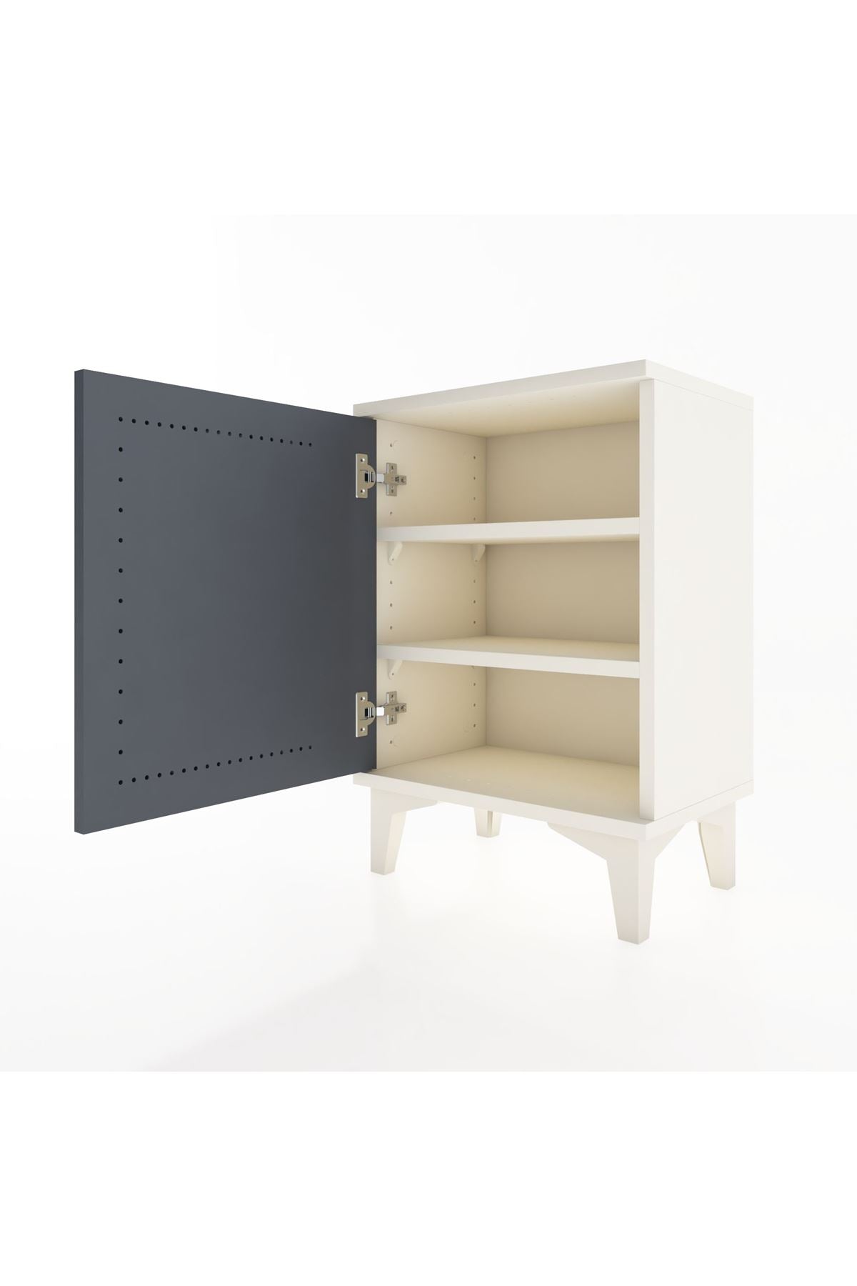 Arges Komodin 2 Raflı Tek Kapaklı 44x30x64 - S07M016V2A