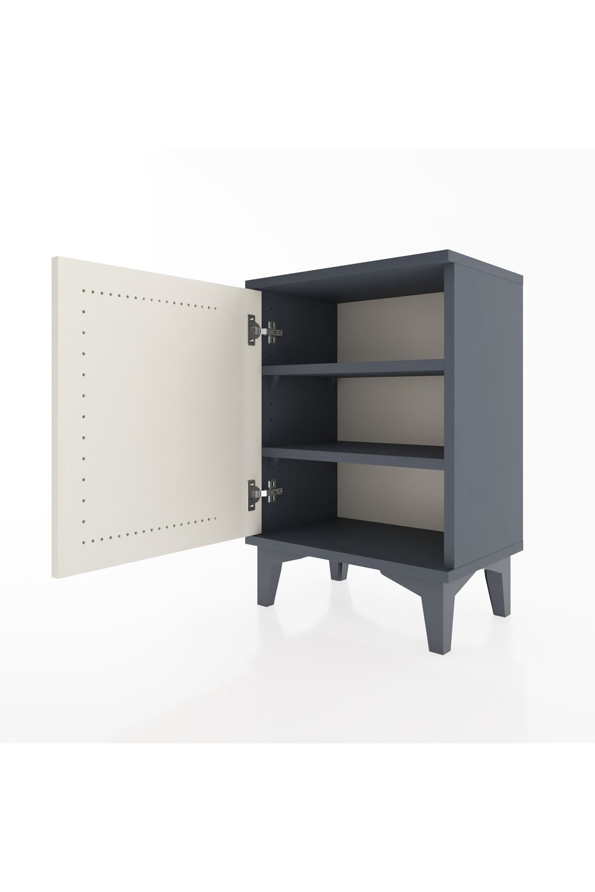 Arges Komodin 2 Raflı Tek Kapaklı 44x30x64 - S07M016V4A