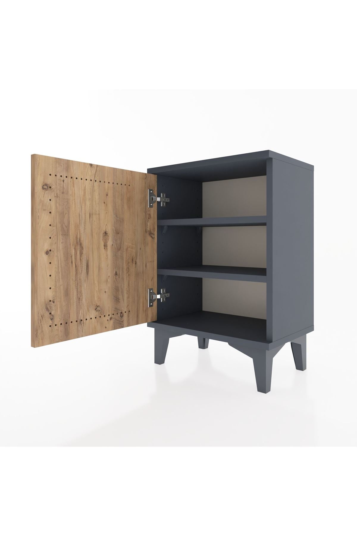 Arges Komodin 2 Raflı Tek Kapaklı 44x30x64 - S07M016V6A