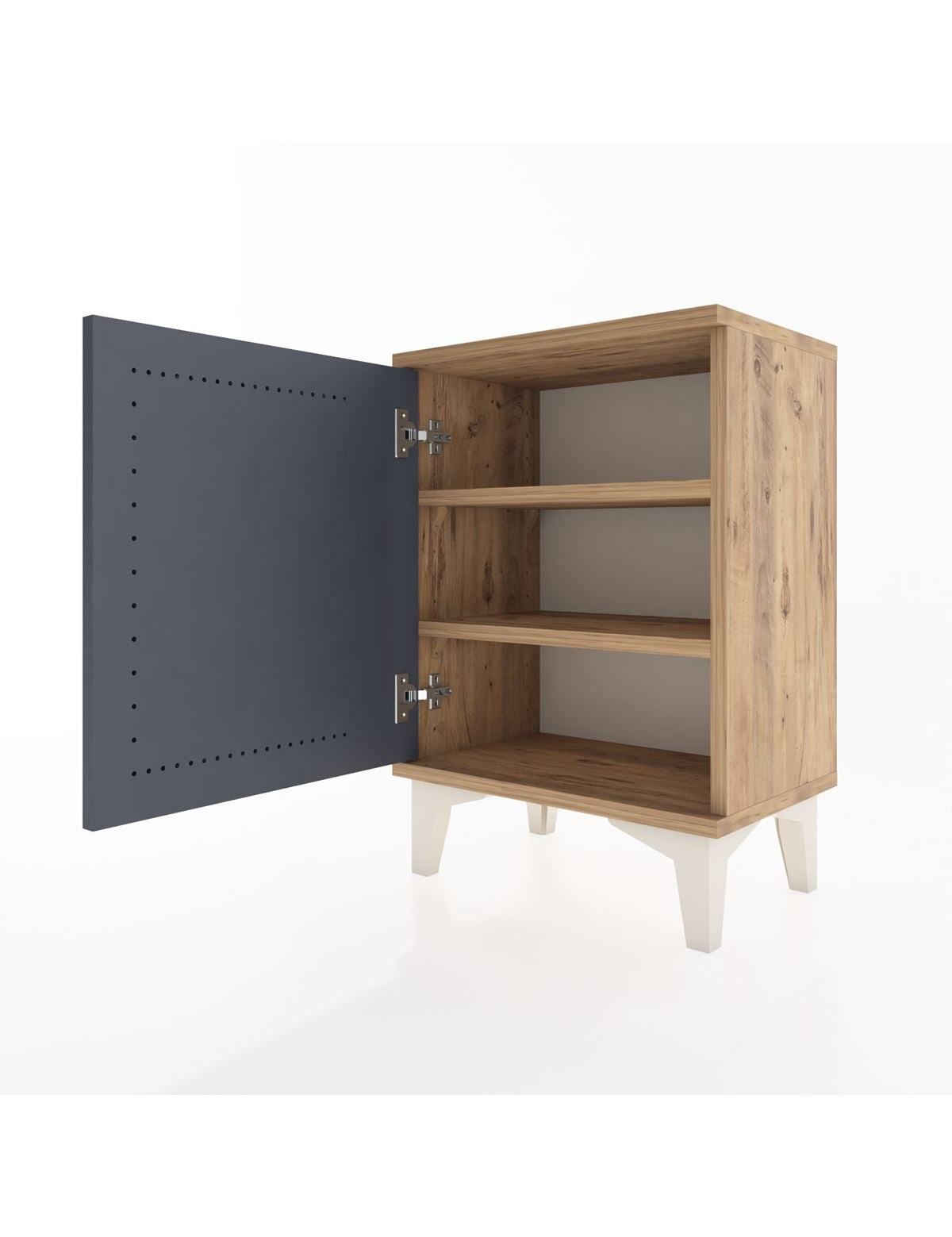 Arges Komodin 2 Raflı Tek Kapaklı 44x30x64 - S07M016V8A