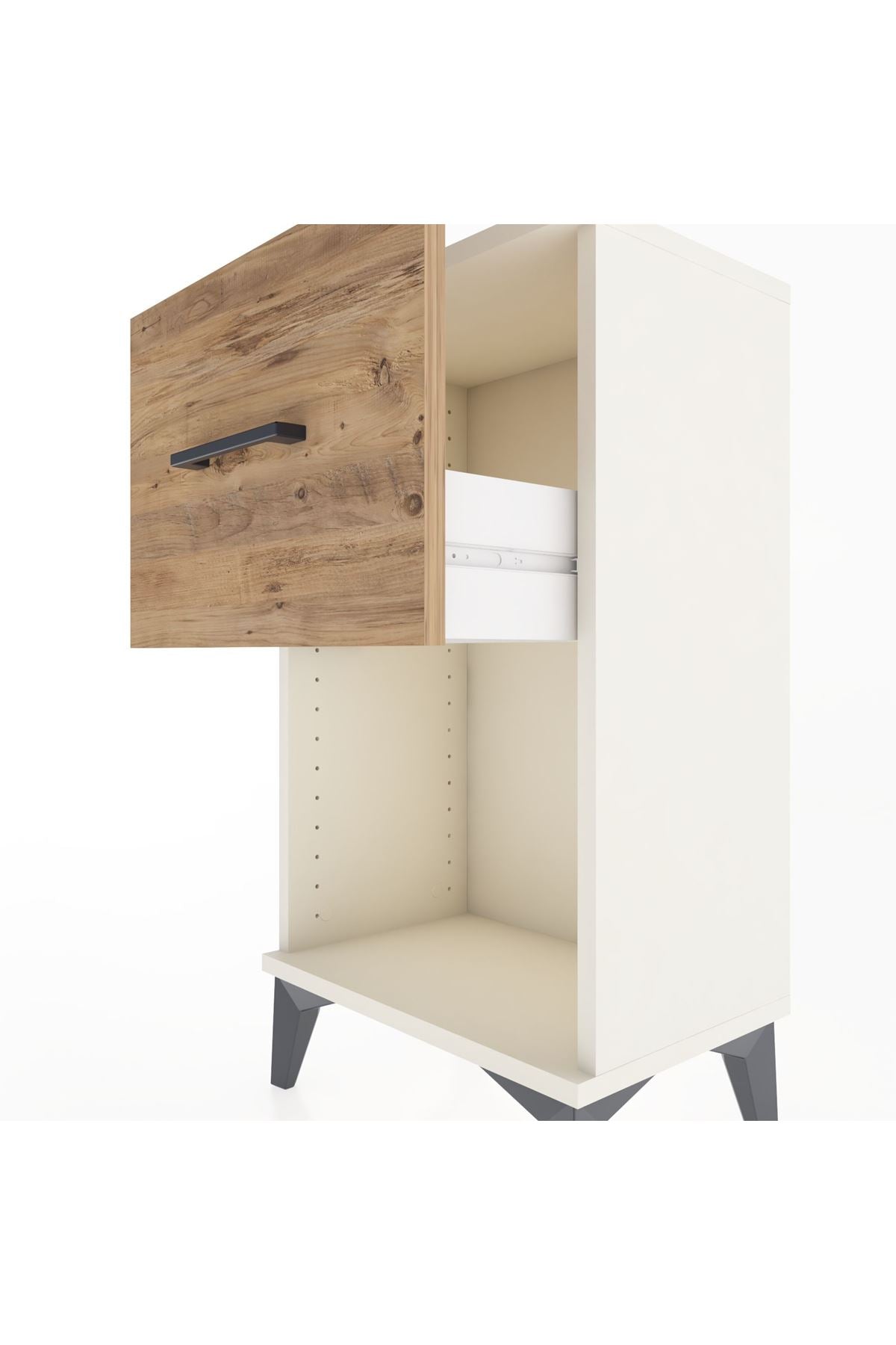 Arges Komodin Tek Çekmeceli 44x30x80 - S08M020V3A