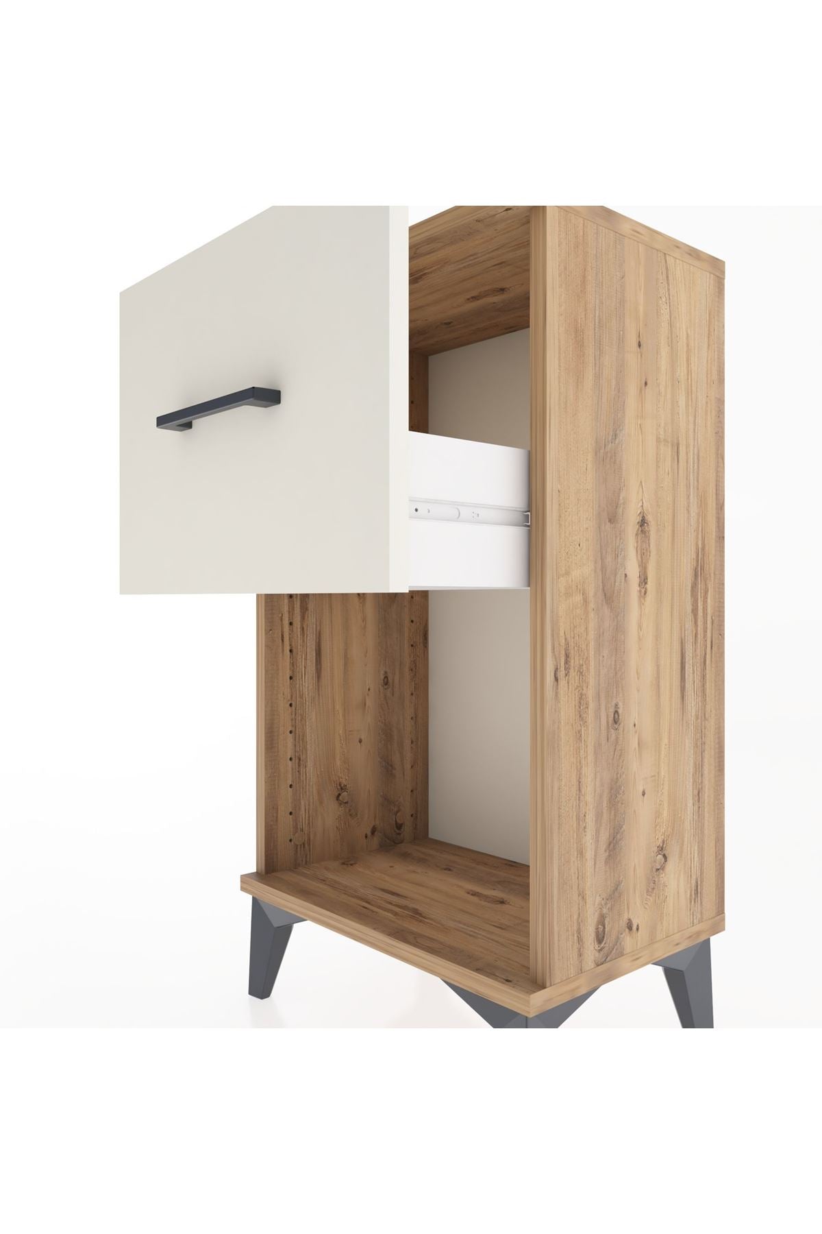 Arges Komodin Tek Çekmeceli 44x30x80 - S08M020V7A