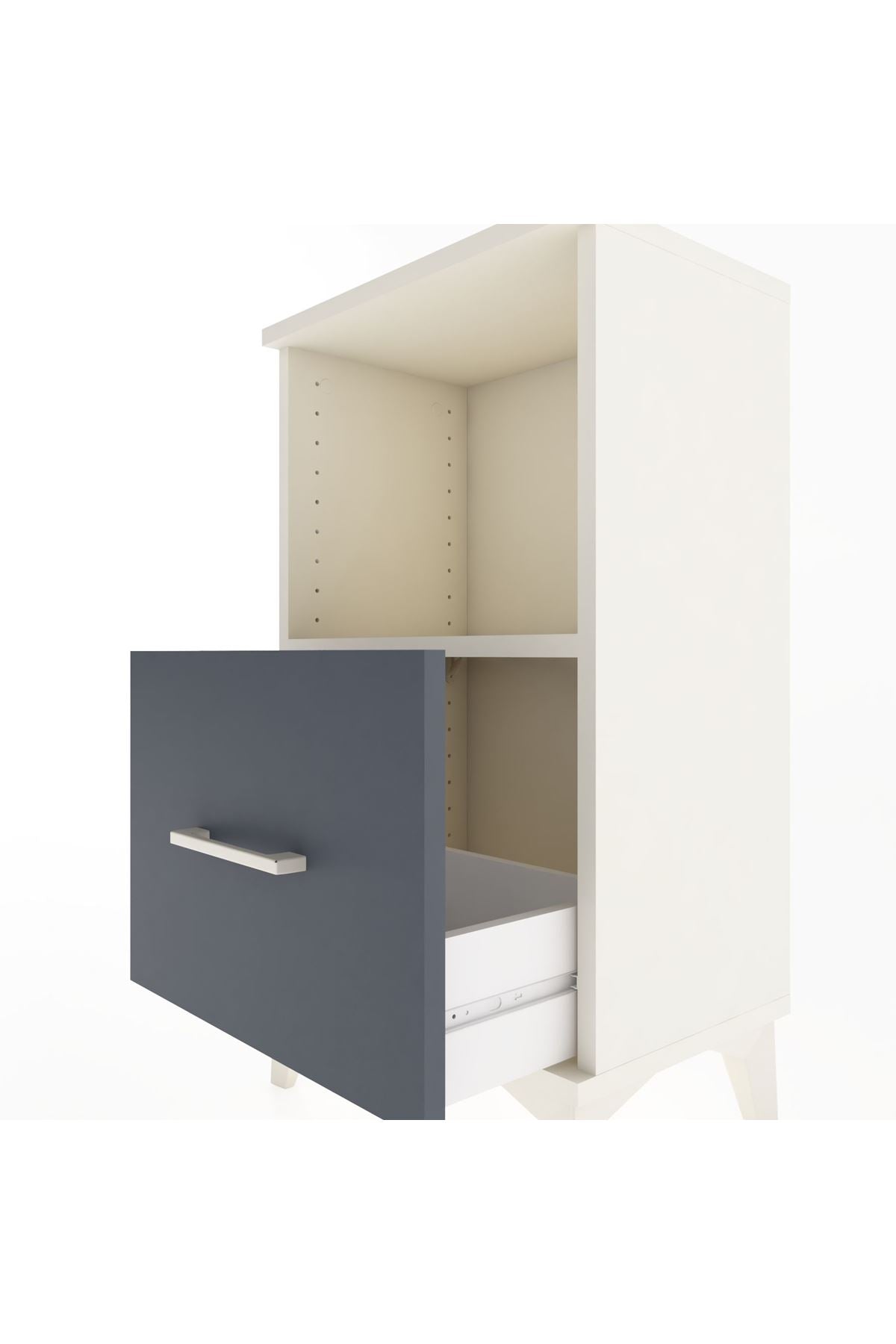 Arges Komodin Tek Raflı Tek Çekmeceli 44x30x80 - S08M021V2A
