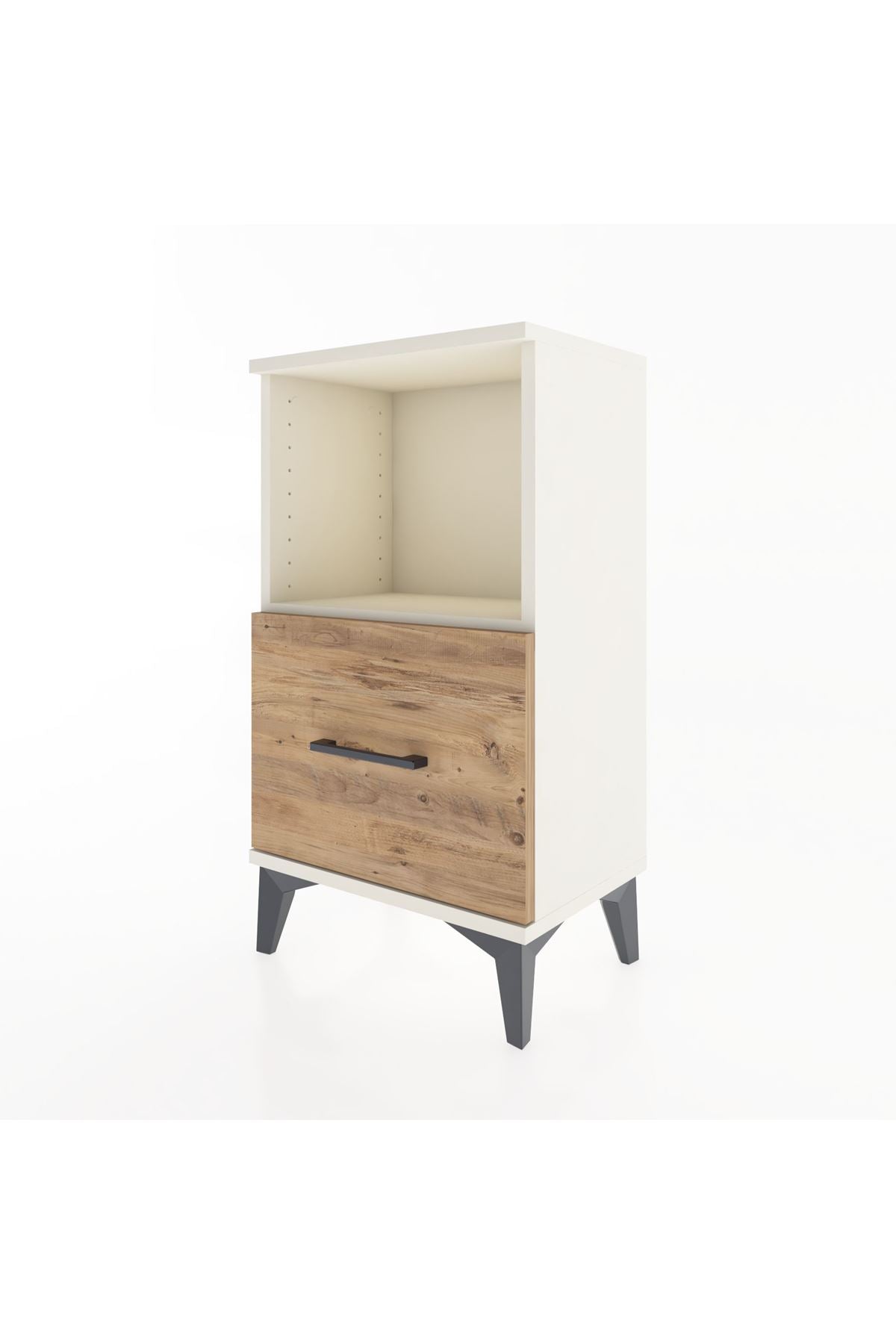 Arges Komodin Tek Raflı Tek Çekmeceli 44x30x80 - S08M021V3A