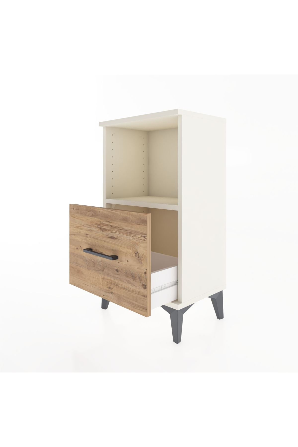 Arges Komodin Tek Raflı Tek Çekmeceli 44x30x80 - S08M021V3A