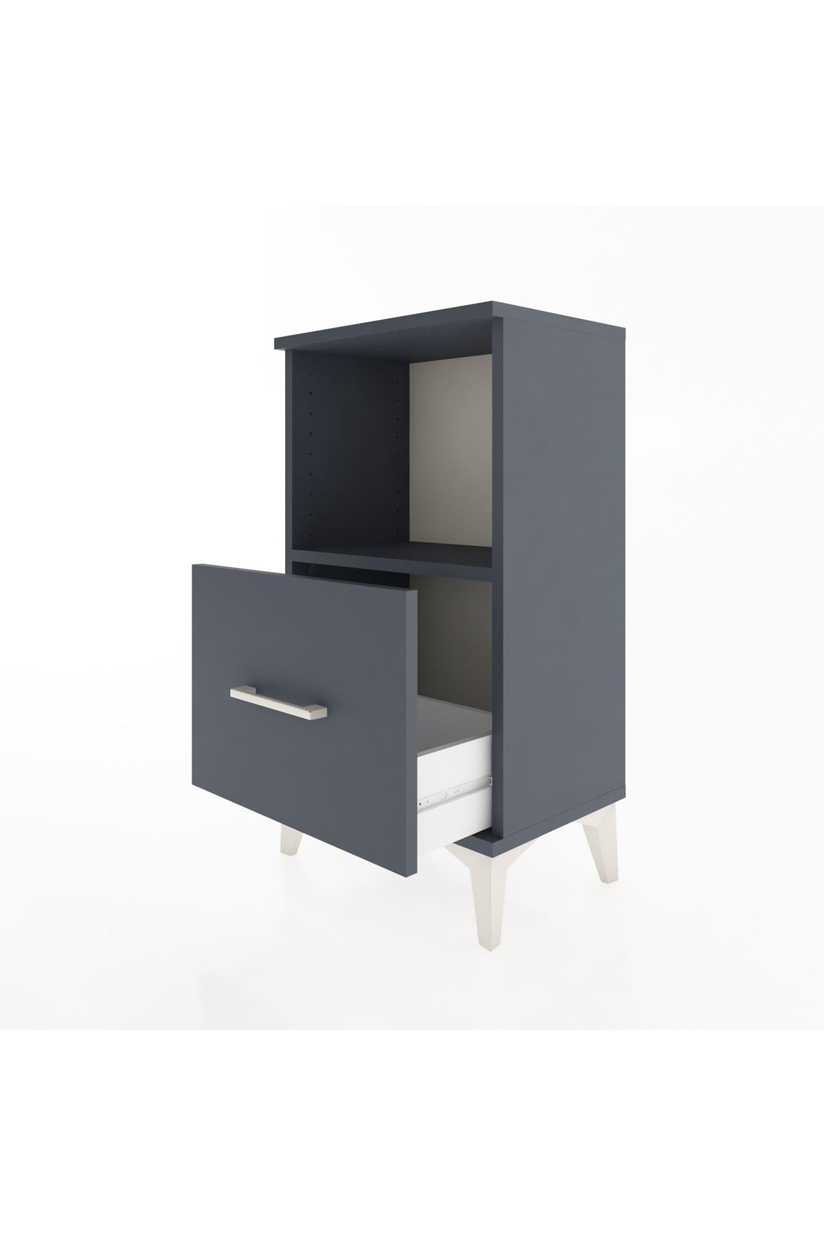 Arges Komodin Tek Raflı Tek Çekmeceli 44x30x80 - S08M021V5A