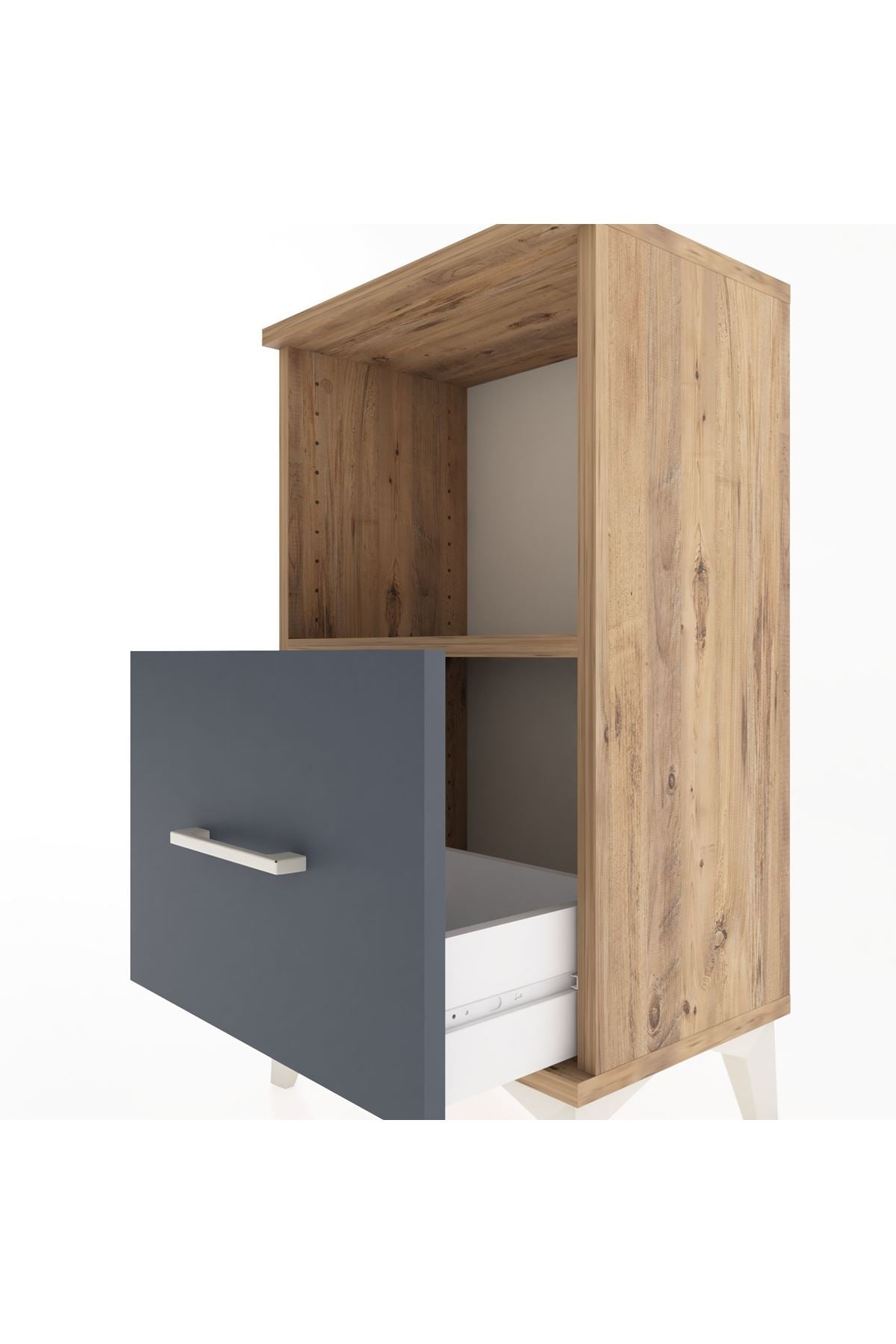 Arges Komodin Tek Raflı Tek Çekmeceli 44x30x80 - S08M021V8A