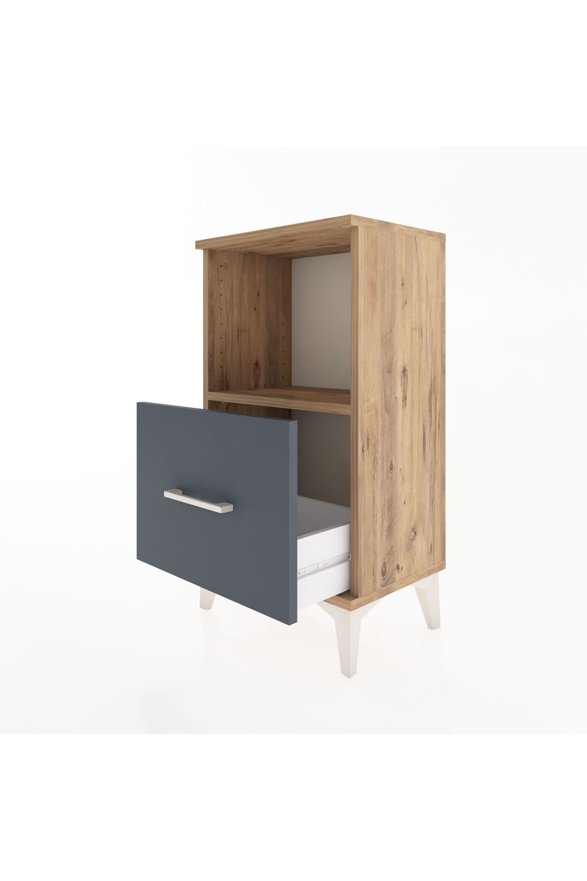 Arges Komodin Tek Raflı Tek Çekmeceli 44x30x80 - S08M021V8A