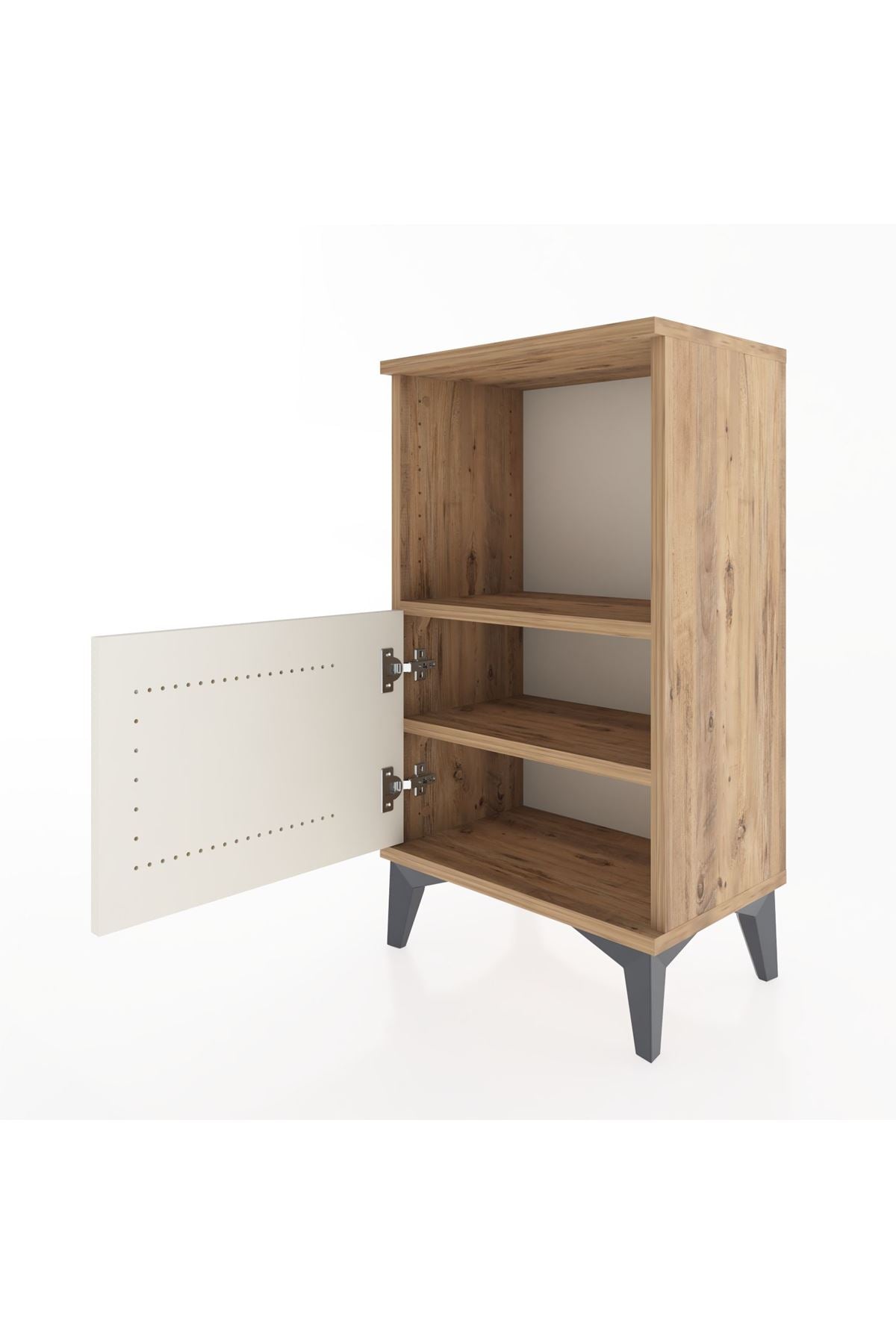 Arges Komodin 2 Raflı Tek Kapaklı 44x30x80 - S08M001V7A