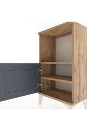 Arges Komodin 2 Raflı Tek Kapaklı 44x30x80 - S08M001V8A
