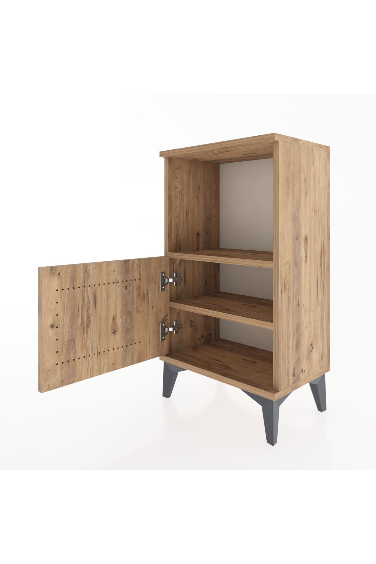 Arges Komodin 2 Raflı Tek Kapaklı 44x30x80 - S08M001V9A