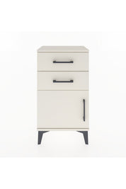 Arges Komodin Tek Raflı 2 Çekmeceli Tek Kapaklı 44x30x80 - S08M002V1A