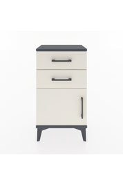 Arges Komodin Tek Raflı 2 Çekmeceli Tek Kapaklı 44x30x80 - S08M002V4A