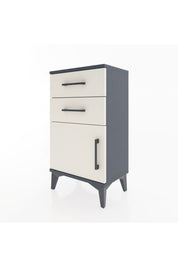 Arges Komodin Tek Raflı 2 Çekmeceli Tek Kapaklı 44x30x80 - S08M002V4A