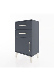 Arges Komodin Tek Raflı 2 Çekmeceli Tek Kapaklı 44x30x80 - S08M002V5A