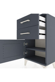 Arges Komodin Tek Raflı 2 Çekmeceli Tek Kapaklı 44x30x80 - S08M002V5A