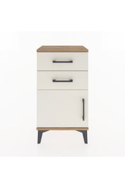 Arges Komodin Tek Raflı 2 Çekmeceli Tek Kapaklı 44x30x80 - S08M002V7A