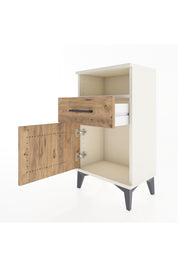 Arges Komodin 2 Raflı Tek Çekmeceli Tek Kapaklı 44x30x80 - S08M003V3A
