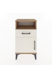 Arges Komodin 2 Raflı Tek Çekmeceli Tek Kapaklı 44x30x80 - S08M003V7A